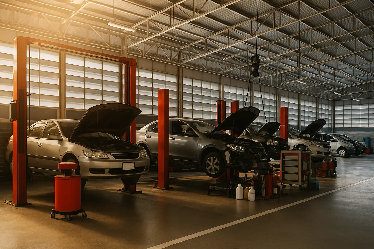 Automobile Garage and Service Station Equipment